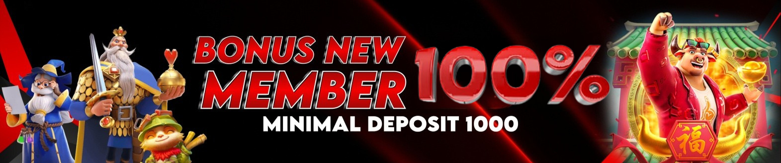 BONUS MEMBER BARU 100%	